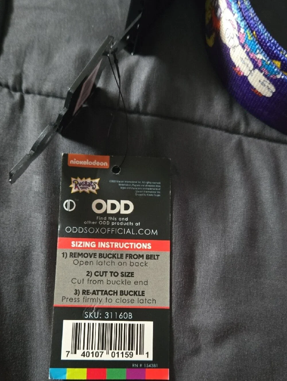 Kids Purple Rugrats x ODD Reversible Fashion Belt